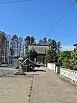 川口神社境内津波により手水舎は崩れている