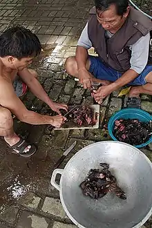 調理中（インドネシア）