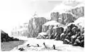 「Preparing an Encampment on the Barren Grounds」