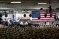 ワスプで演説するトランプ大統領