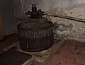 シードル造りのためにかつて使われていた圧搾機