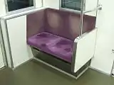 1000形ワイドドア車優先席（2人がけ）