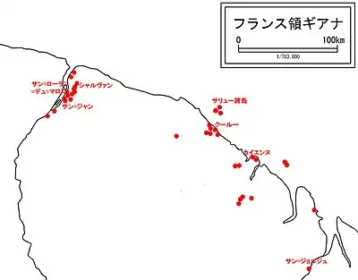 監獄・キャンプ分布図