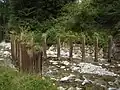 流木対策のスリットダム（スイス）