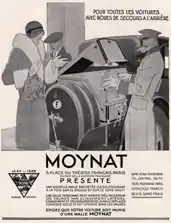 1869-1976年の間、アンドレ＝マルロー広場界隈にあったモワナの広告, 1929
