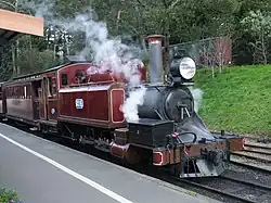 運行される蒸気機関車