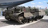 プーマの車体後部。ラトルン戦車博物館でのイベント展示。