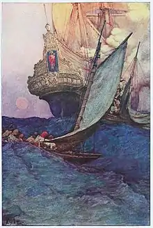 ハワード・パイル(1853年 - 1911年)の海賊イラスト。ブランデーワイン学校を設立し合衆国でのイラストレーション黄金期を築いた(カテゴリ)