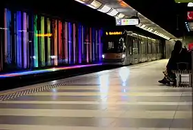 プレメトロのブリュッセル北駅（Gare du Nord / Noordstation）（2013年撮影）