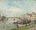 『ルーアンのナポレオン埠頭』1883年。油彩、キャンバス、54.3 × 64.5 cm。フィラデルフィア美術館。