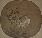 鶉図 南宋時代