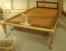 古代エジプトの女王のベッド