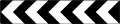 (D4-1-1-Q01) Left marker (Used at curves or roundabouts) (Used in Queensland)
