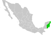 メキシコ内のキンタナ・ロー州の位置の位置図