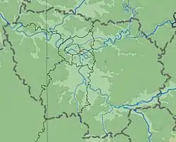 パリの位置(イル=ド=フランス地域圏内)