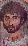 男性のミイラ肖像画。メトロポリタン美術館所蔵。