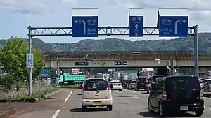 終点までの重複区間国道8号との分岐新潟県長岡市 川崎IC