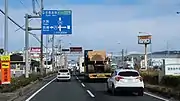 国道25号との分岐付近奈良県大和郡山市横田町