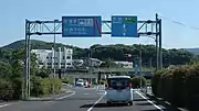 国道207号との分岐長崎県諫早市