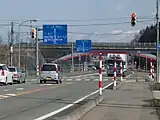 北秋田市 小森交差点付近