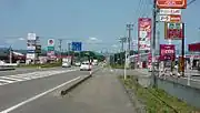 鷹巣バイパス 中綱交差点付近