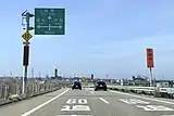 西行本線上のIC案内標識（2020年3月）