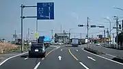 加須羽生バイパスと行田バイパスとの分岐点付近（国道122号重複区間）埼玉県羽生市須影