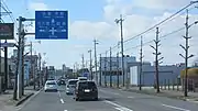 国道22号（名岐バイパス）との交差愛知県一宮市浅野
