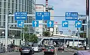 終点の梅田新道交差点大阪府大阪市北区