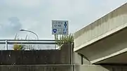 終点ポスト山口県下松市南花岡末武高架橋上