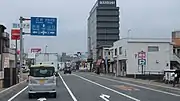 国道9号との交差島根県益田市中吉田町