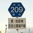 愛知県道209号標識（瘤木町内）