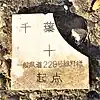 太東停車場線の起点標