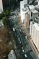 文京シビックセンターから見た国道254号（2011年12月）