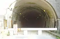 鞍掛トンネル内部