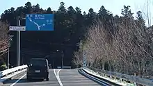 国道419号との分岐岐阜県瑞浪市陶町大川