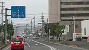 国道165号との交差三重県名張市蔵持町