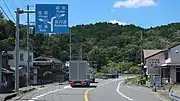 国道173号との分岐兵庫県篠山市小野奥谷