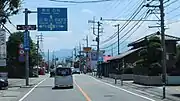 国道140号との交差山梨県甲府市横根町