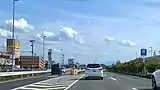 アピタ新潟亀田店に接続している(2020年4月)