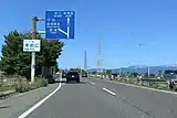 バイパス本線上の案内標識(2020年5月)