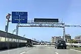 西行本線上のIC案内標識（2020年3月）