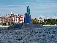 3代目ラハヴ(ドルフィン級潜水艦)。2014年7月。