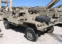 イスラエルのRAMTA RBY偵察装甲車。1975年に開発された、V字型車体を採用した初期の対地雷防御を兼ね備えた装甲車のひとつ。