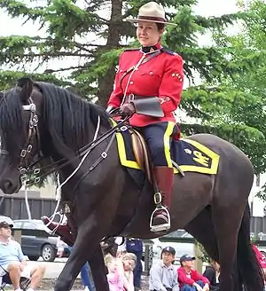 王立カナダ騎馬警察の隊員