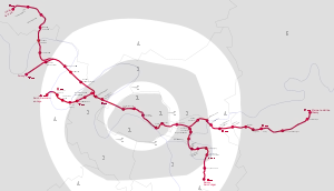 RER A線 路線図