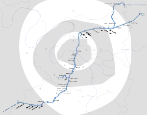 RER B線 路線図