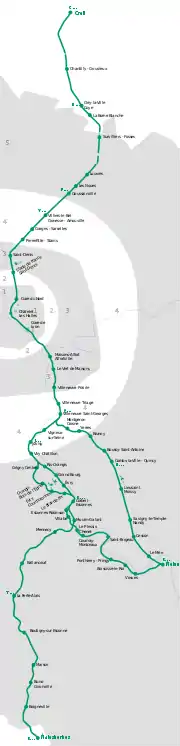 RER D線 路線図