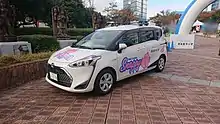 RKBラジオのラジオカー「スナッピー3号」(2018年8月改良型 ハイブリッドカー仕様)