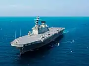 米韓合同軍事演習「不屈の精神作戦」に参加した独島（2010年7月）